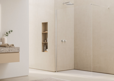 Paravan dus sticla walk-in 90x200 cm, slefuit lucios, sticla 8 mm, Ronal Easy [2]