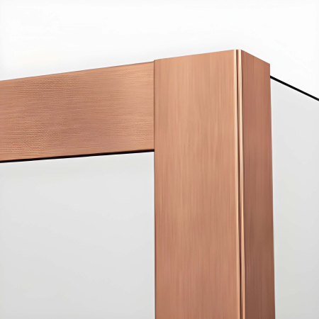 Paravan dus sticla walk-in 80x200 cm cupru periat, sticla 8 mm, Ronal Easy D40 [2]