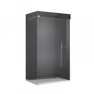 Baie - Paravan dus sticla walk-in 80x200 cm cu cadru metalic crom Sanswiss Easy
