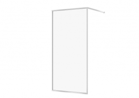 Paravane de dus walk-in - Paravan dus walk-in 100x200 cm Cersanit Larga, sticla securizata, profil crom