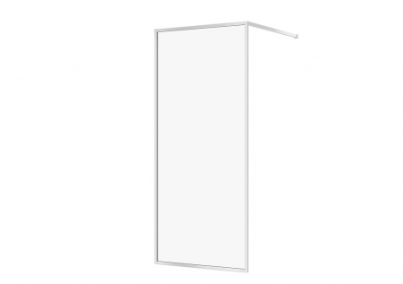Paravane de dus walk-in - Paravan dus walk-in 90x200 cm Cersanit Larga, sticla securizata, profil crom