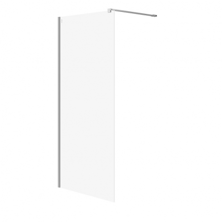 Paravane de dus walk-in - Paravan dus walk-in 90x200 cm Cersanit Mille, sticla securizata, profil crom