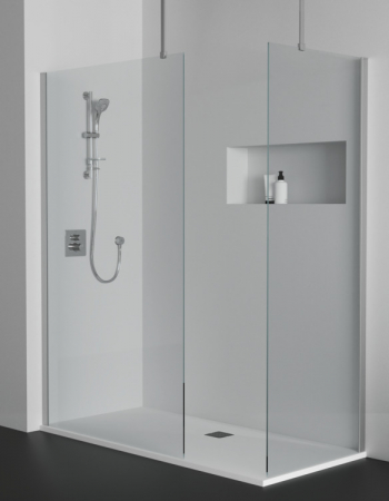 Paravan dus walk-in 120x200 cm Ideal Standard i.Life, sticla securizata, profil argintiu [3]