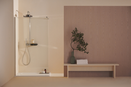 Paravan dus walk-in 120x200 cm Ideal Standard i.Life, sticla securizata, profil argintiu [2]