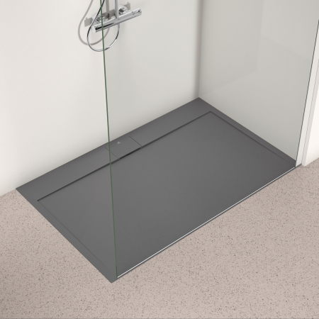 Paravan dus walk-in 140x200 cm Ideal Standard i.Life, sticla securizata, profil argintiu [4]