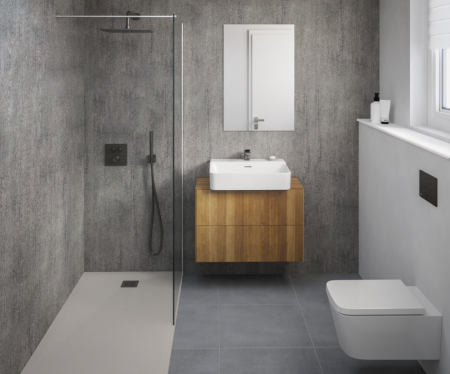 Paravan dus walk-in 90x200 cm Ideal Standard i.Life, sticla securizata, profil argintiu [3]