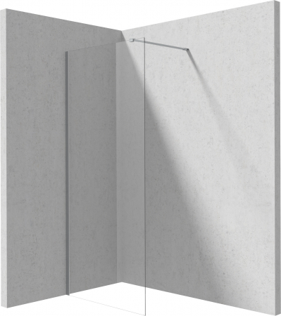 Paravane de dus walk-in - Paravan dus walk-in sticla securizata 80x195 cm oțel șlefuit Deante Prizma