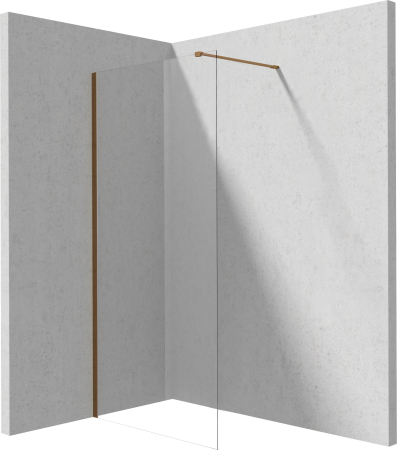 Paravane de dus walk-in - Paravan dus walk-in sticla securizata 120x195 cm, bronz periat, Deante Prizma