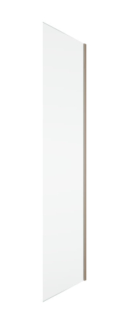 Baie - Perete dus 80x200 cm, champagne metal, grosime sticla 8 mm, tratament anticalcar, Ronal Oriana