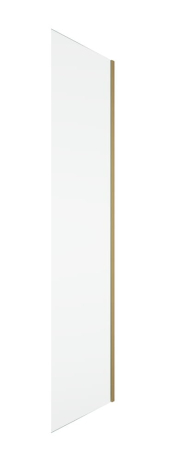 Baie - Perete dus 100x200 cm, auriu periat, grosime sticla 8 mm, tratament anticalcar, Ronal Oriana