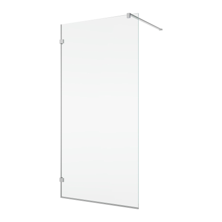 Paravane de dus walk-in - Paravan de dus walk-in 80x200 cm, crom, sticla transparenta, montare dreapta, Ronal PUR