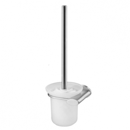 Accesorii toaleta - Perie wc cu suport, satin nichel, Bisk Side