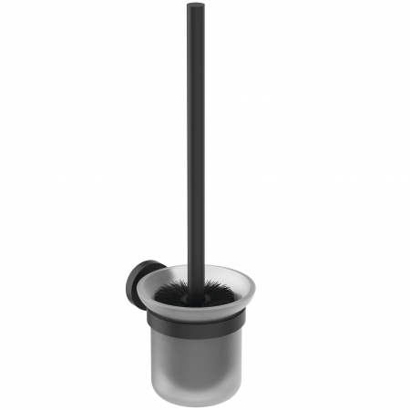 Accesorii toaleta - Suport perie wc Ideal Standard IOM negru/sticla mata