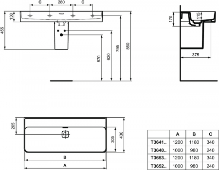 Semipiedestal pentru lavoar Ideal Standard Strada II [4]