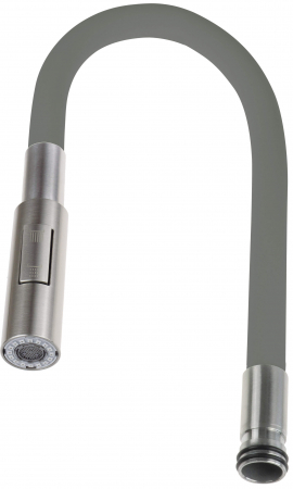 Accesorii chiuvete - Pipa flexibila pentru baterie bucatarie, cu 2 functii, antracit, Deante Luno