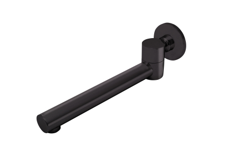 Baterii baie - Pipa mobila rotunda Inula, pentru baterie incastrata, 244 mm, 1/2", negru