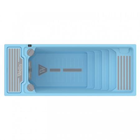 Piscina Wellis Beach Club Deluxe Swim Spa 600 × 235 × 147 cm, contracurent, 2 sunbed-uri, 7200 L [4]