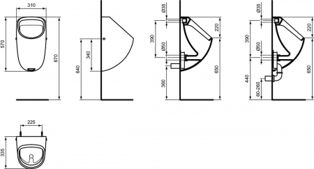 Pisoar cu alimentare ascunsa Ideal Standard Connect [4]