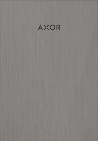 Baie - Placa superioara decorativa crom negru periat pentru baterie bideu Hansgrohe Axor MyEdition