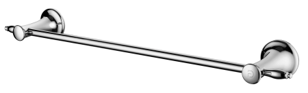 Cuiere si suport prosoape - Portprosop simplu Lacrima 450 mm, crom