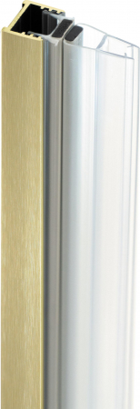 Profil pentru usa cabina de dus, incastrata, auriu periat, 195 cm, Sistem Prizma [2]