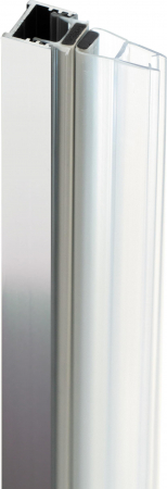 Profil pentru usa cabina de dus, incastrata, crom, 195 cm, Sistem Prizma [2]
