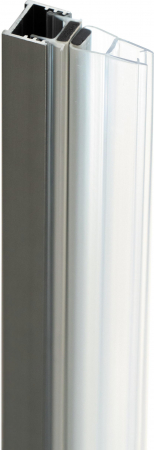 Profil pentru usa cabina de dus, incastrata, titan mat, 195 cm, Sistem Prizma [2]