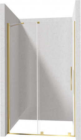 Baie - Profil pentru usa cabina de dus, incastrata, auriu, 195 cm, Sistem Prizma