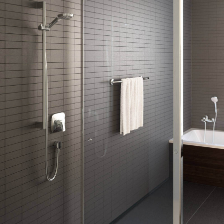 Racord furtun dus rotund crom Hansgrohe, FixFit E [1]