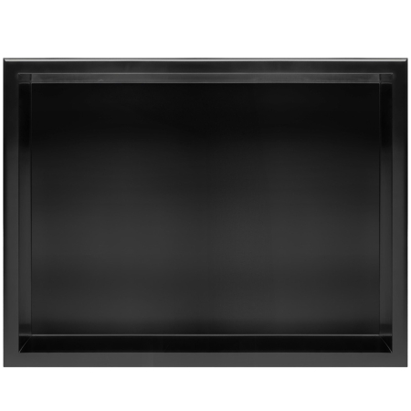 Raft baie incastrat in perete 30x45 cm, negru mat, Rea [3]