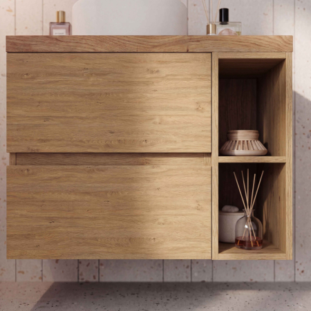 Raft deschis pentru mobilier de baie 20x46 cm, rovere naturale, Fluminia Genova [1]