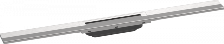 Sifoane, ventile si racorduri - Rigola liniara de dus cu gratar din inox 800 mm, opțiune scurtare, inox periat, Hansgrohe RainDrain Flex
