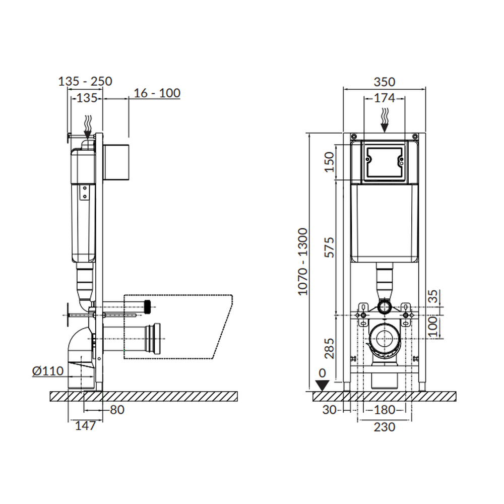 Rezervor wc incastrat Cersanit Tech Line Base A [2]