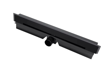 Baie - Rigola dus liniara 61 cm, negru mat, Kleome FDesign
