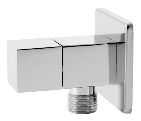 Robinete coltar - Robinet coltar ceramic Kleome 1/2''x1/2'' patrat, crom