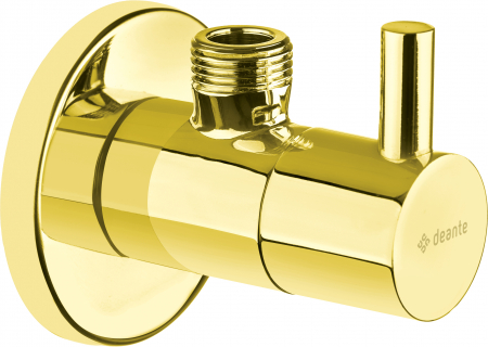 Robinete coltar - Robinet coltar rotund Deante 1/2" - 3/8" auriu lucios
