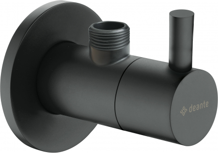 Robinete coltar - Robinet coltar rotund Deante 1/2" - 3/8" negru mat