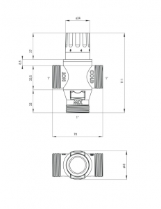 Robinet termostatic dus Deante [1]