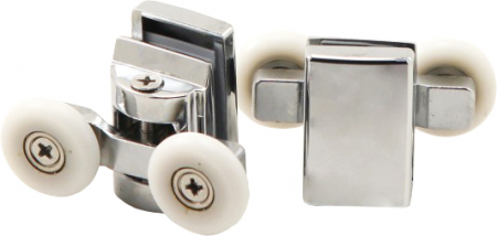 Baie - Role superioare duble Deante pentru sticle de 6 mm, Ø23 mm, crom