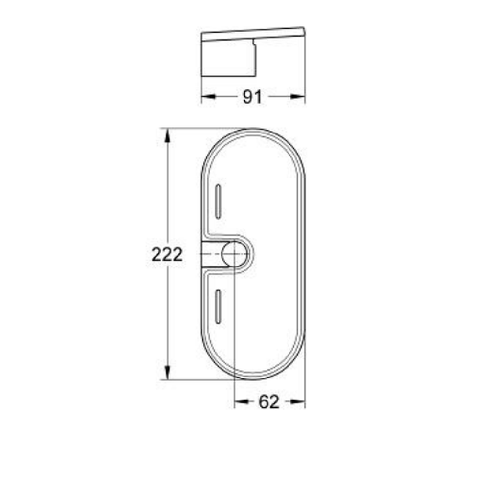 Polita acril pentru bare de dus Grohe Tempesta si Euphoria [1]