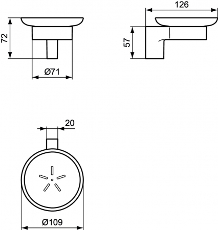 Savoniera baie crom lucios Ideal Standard Connect [4]