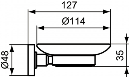 Savoniera baie crom lucios Ideal Standard IOM [1]
