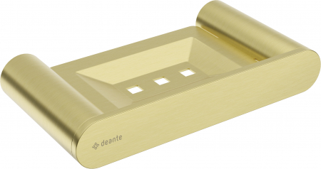 Accesorii lavoar - Savoniera baie auriu periat Deante Round