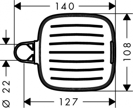 Savoniera baie crom Hansgrohe E [1]