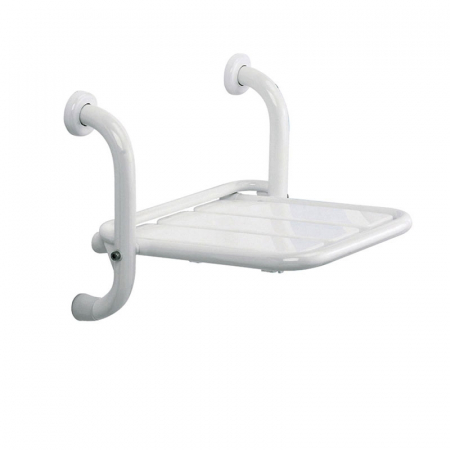 Accesorii baie persoane cu dizabilitati - Scaun pliabil dus pentru persoane cu dizabilitati, alb, Thermomat