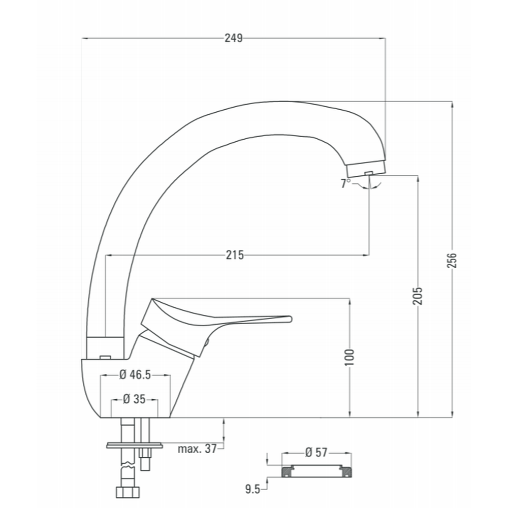 Chiuveta bucatarie inox si baterie crom Deante, Stock [2]