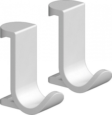 Baie - Set 2 cuiere baie cu fixare pe bara suport, alb mat, Hansgrohe WallStoris