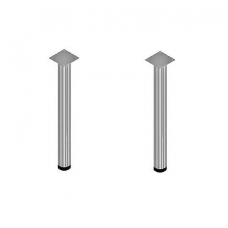 Mobilier pentru lavoar - Set 2 picioare pentru mobilier, Kolpasan, 40 cm, crom