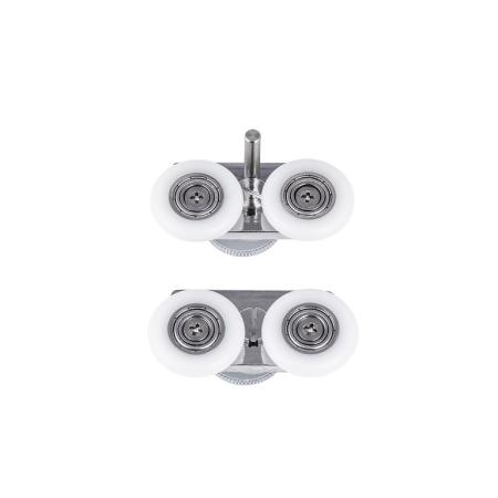 Accesorii dus - Set 2 role duble inferioare, pentru usi de dus glisante, 23mm, Cersanit Crea
