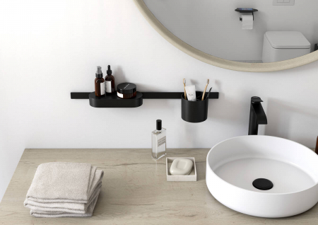 Set accesorii baie culoare negru mat Hansgrohe WallStoris 27968670 [1]